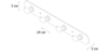 Fixsen Antik FX-1414 Планка 4 крючка, цвет: хром