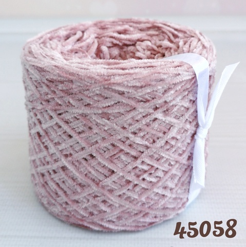 Велюр бобинный 450м/100гр (3мм) 45058, Пастельный розовый