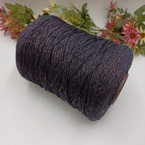Арт Cotton Lurex - 34 Графит + розовый