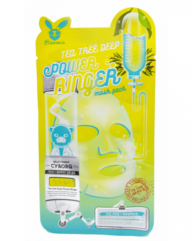 Тканевая маска Elizavecca Tea Tree Deep Power Ringer Mask 1шт