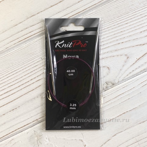 KnitPro Nova Metal круговые спицы 3,25 мм/40 см