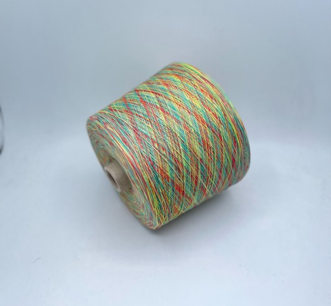 Pinori Filati (пр.Италия), art- Recy-Cot, 3/5000 1667м/100гр.100% хлопок, цвет-Мультифрукт, арт.29200