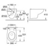 GROHE Bau 39427000 Чаша унитаза подвесного