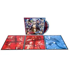 Винил Atlus Sound Team — Persona 4 Arena & Persona 4 Arena Ultimax (3 Red/Blue Splatter LP)