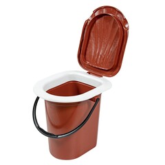 Ведро-туалет с крышкой, пластмассовое, 18л (Very) 62-0-018