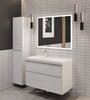 Aquanet 365907 Тумба с раковиной Nova Lite 2.0 100 L 2 ящ. цв. белый глянец (365907)