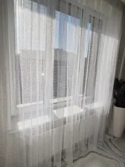 Тюль сетка Паутинка для спальни и гостиной 270x800 см