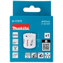 Биметаллическая полая коронка 40x50 мм Makita D-17273