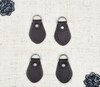 Петля пришивная для сумки, р. 7x4 см, 2 пары, коричневый