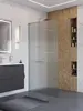 BelBagno UNO-L-1-TB-100-FL-Cr Душевая перегородка универсальная с односторонним входом, стекло рифлёное, профиль хром, 1000x2000 мм