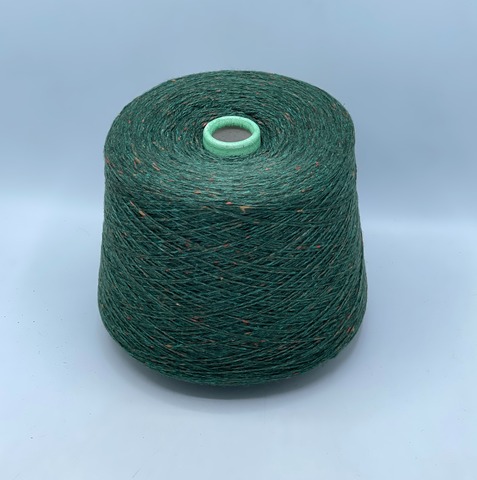 Filcom, Tibet tweed 2/11 550м. 50%Як, 50%Шелк, Глубокий зеленый,твид(225), 42082