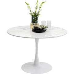 Стол Schickeria Marbleprint White Ø110 см