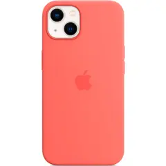Силиконовый чехол с поддержкой MagSafe Apple Silicone Case для iPhone 13, Pink Pomelo (Розовый помело)
