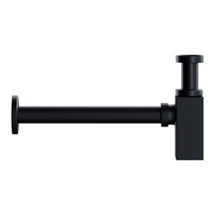 Ceramica Nova 70002MB Дизайнерский бутылочный сифон для раковины с мокрым затвором, цвет: чёрный матовый фото