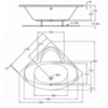 Geberit Renova Nr.1 657300000 Ванна угловая 135х135 см