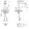 Lemark Melior LMF-1012B-C Смеситель для раковины