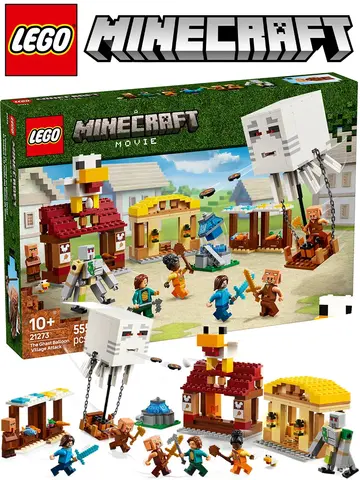 Конструктор Minecraft 21273 Нападение на деревню Гаста