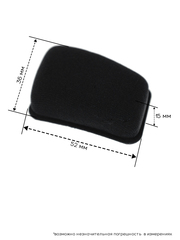 Накладки, оголовье для наушников Sennheiser RS120, 100, 110, 115 (черный)