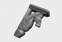 Силиконовый молд № 473 Кронштейн Конь