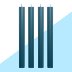 Набор из 4 декоративных свечей 2,3х26см SCANDYLAB Empire Dark blue SL-EXL06