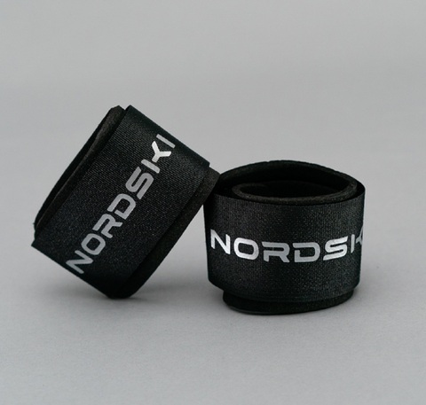 Липучки для лыж Nordski black-siver