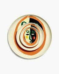 Стартовая тарелка с лицом коллекция Feast tableware 22,5 см