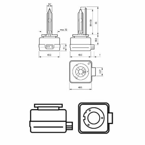 Лампа ксеноновая D2S OSRAM XENARC COOL BLUE INTENSE 2 шт. 66240CBI-HCB