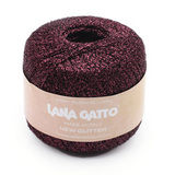 Пряжа Lana Gatto New Glitter 9120 баклажан