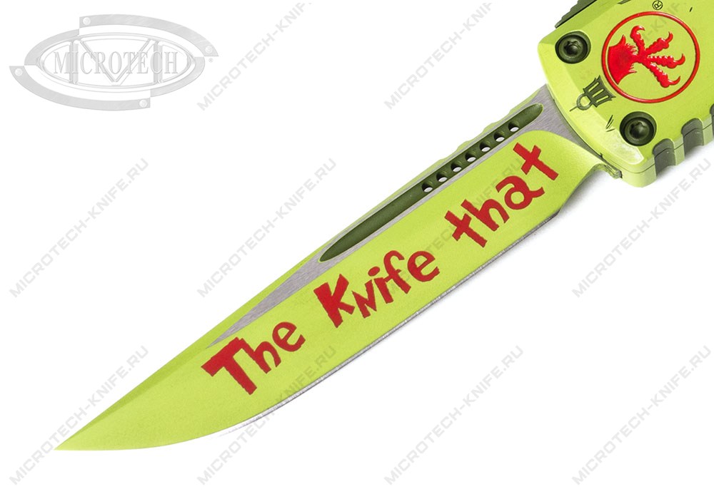 Нож Microtech Ultratech 11214-1GNS Gen IV Grinch Christmas