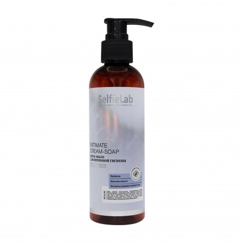 Selfielab INTIMATE Delicate care Крем-мыло для интимной гигиены  200мл