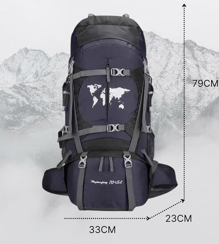 Картинка рюкзак туристический Skully 2309 deep blue - 4