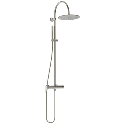 Ideal Standard La Dolce Vita BD674GN Душевая система в комплекте с настенным смесителем для душа PVD Silver Storm (Серебряный Шторм)