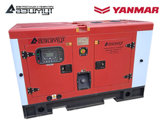Дизельный генератор Азимут АДС-16-Т400-РКЯ2 Yanmar в кожухе с автозапуском