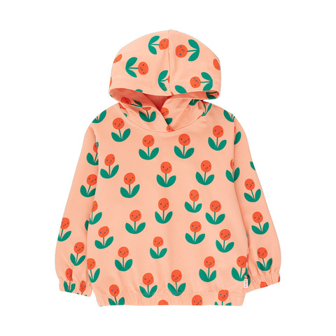 Худи Tinycottons Peonies Papaya