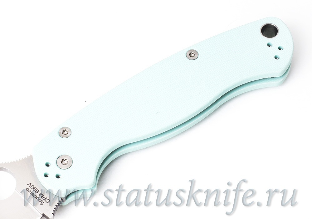 Нож Spyderco C81GPTL2 Paramilitary 2 S90V Teal G-10