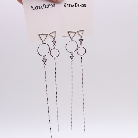 Серьги Katya Dzhon geometry long