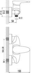 LEMARK Серия STATUS. Смеситель для душа – LM4403C