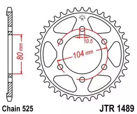 Звезда ведомая JTR1489 43
