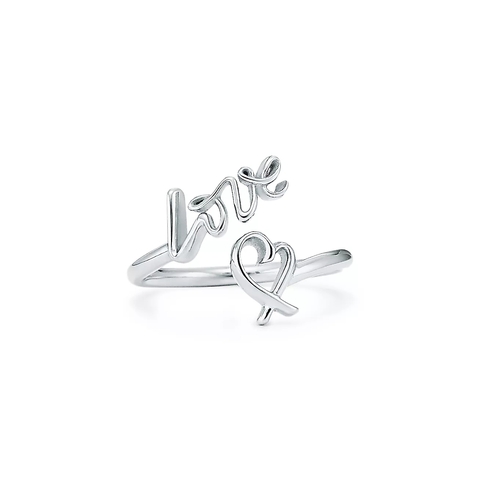 Кольцо из серебра 925,Tiffany 💠Loving heart. В наличии