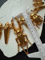 Колье крупное ЖУК ОЛЕНЬ в стиле Schiaparelli