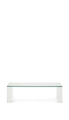 Журнальный столик Adularia из стекла прозрачного цвета 140 x 60