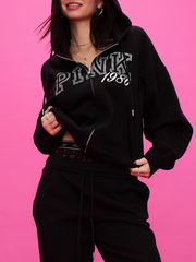 PINK ФЛИСОВЫЙ ХУДИ НА МОЛНИИ