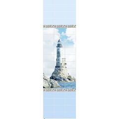 Панель ПВХ Novita 3D Море маяк узор 2700х250мм
