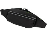 Сумка на пояс на молнии Powerup Bag Чёрная большая
