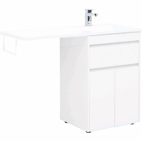 Aquanet Токио 239210 Тумба с раковиной, цвет: белый