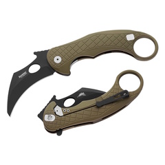 Фото Складной нож LionSteel L.E.One, сталь Magnacut, рукоять алюминий, зеленый/черный