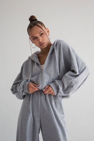 Толстовка с капюшоном DARK MELANGE ONESIZE