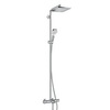 Hansgrohe Crometta E 27298000 Душевая система с термостатом и изливом внешнего монтажа 154,7 см с верхней лейкой 24х24 см