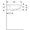 Geberit Renova 500.373.01.1 Раковина 70x52см, белый