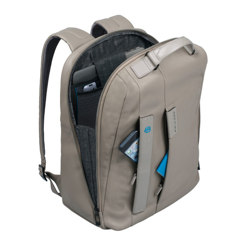 Рюкзак унисекс Piquadro Pulse CA3349P15/N цвет: чёрный, материал: кожа натуральная